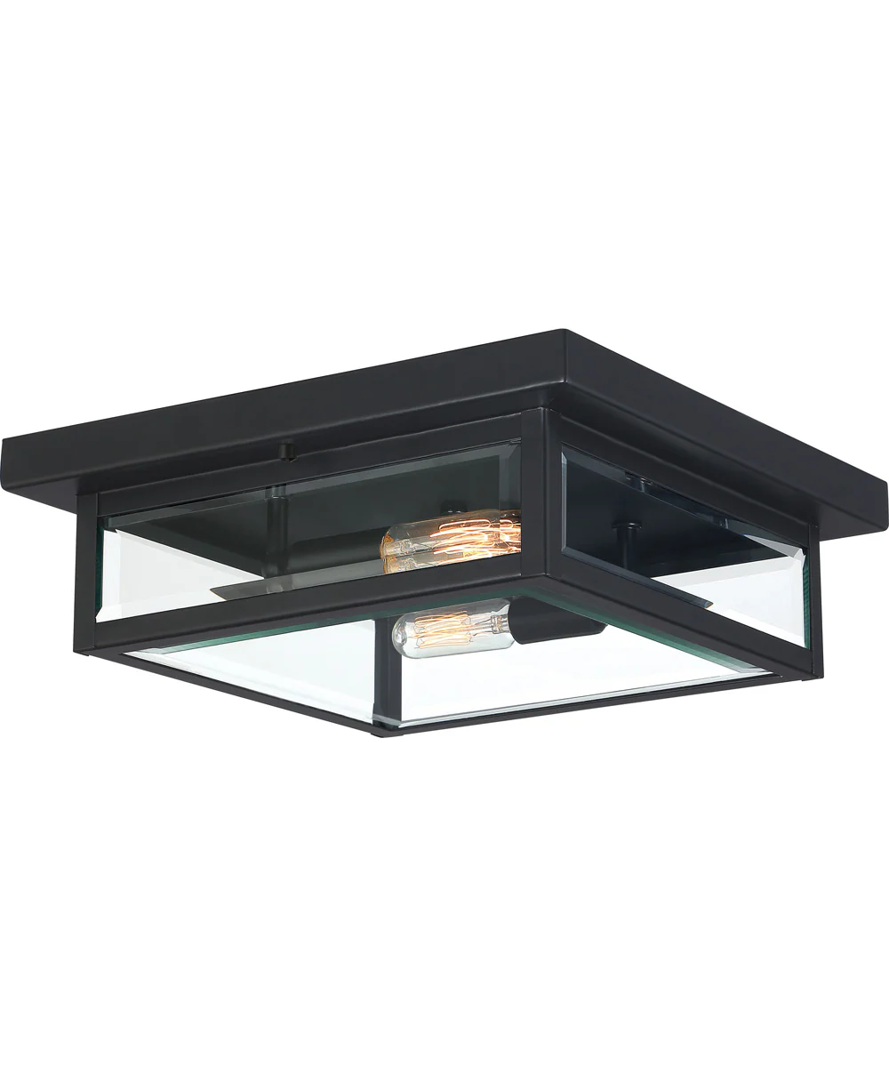 Westover 2-light Flush Mount Earth Black