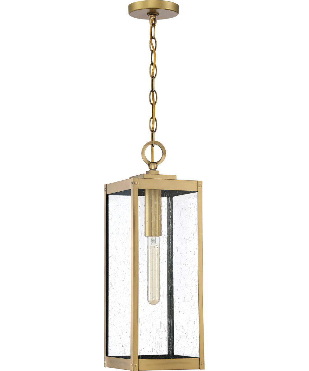 Westover Large 1-light Outdoor Pendant Light Antique Brass - Image 3