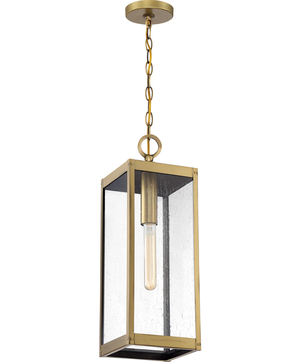 Westover Large 1-light Outdoor Pendant Light Antique Brass - Image 4