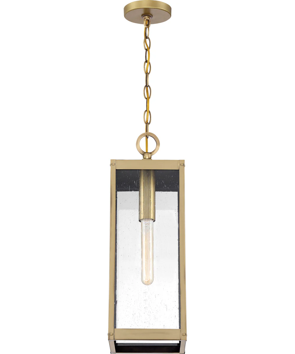 Westover Large 1-light Outdoor Pendant Light Antique Brass - Image 6
