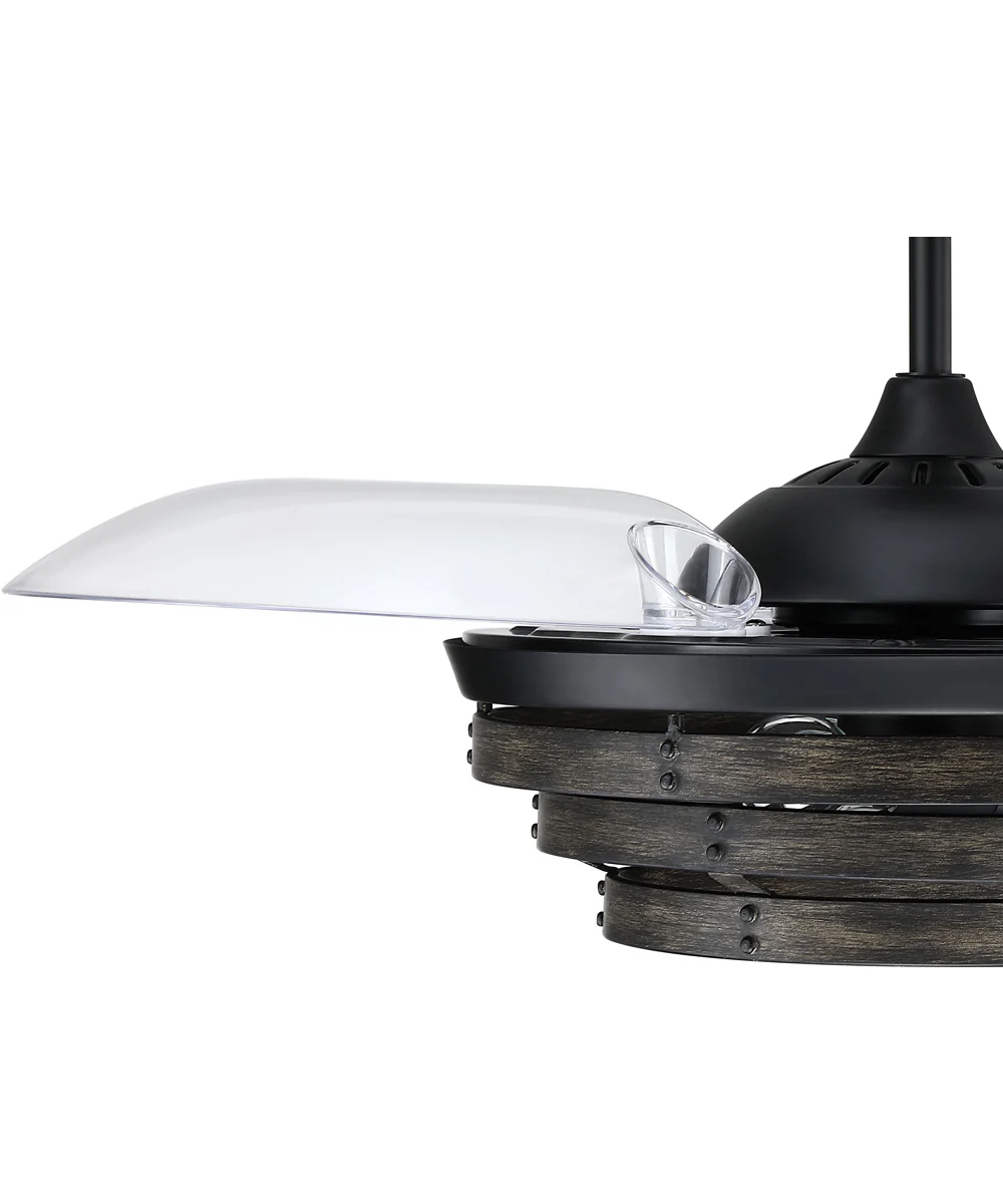 Whiskey 42 Hidden Blades 3-Light Fan Flat Black - Image 5