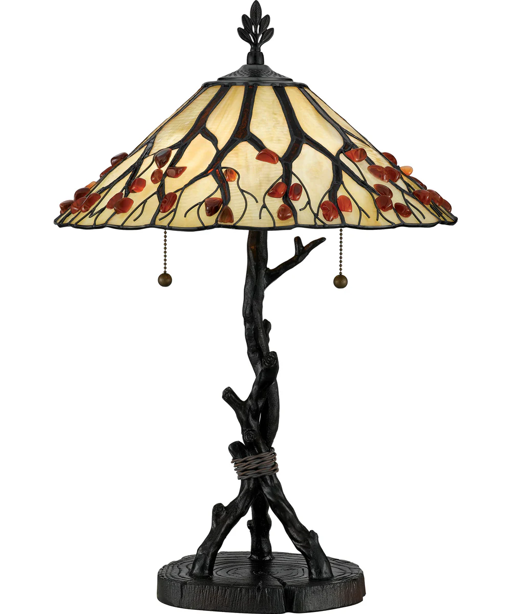 Whispering Wood Small 2-light Table Lamp Valiant Bronze - Image 2