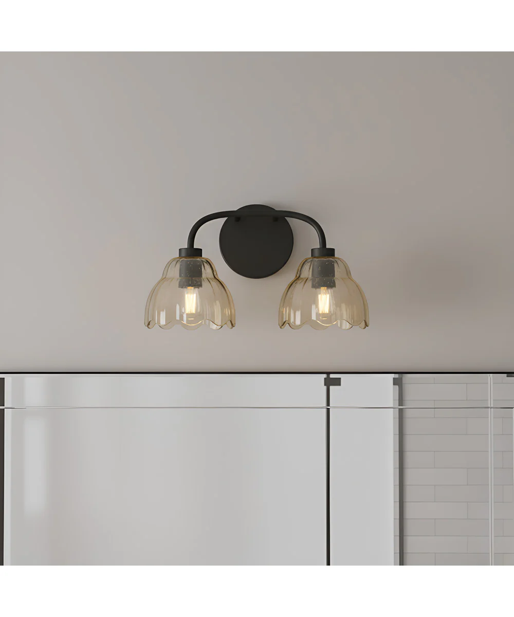 Whitecap 2-light Bath Light Mottled Cocoa - Image 2