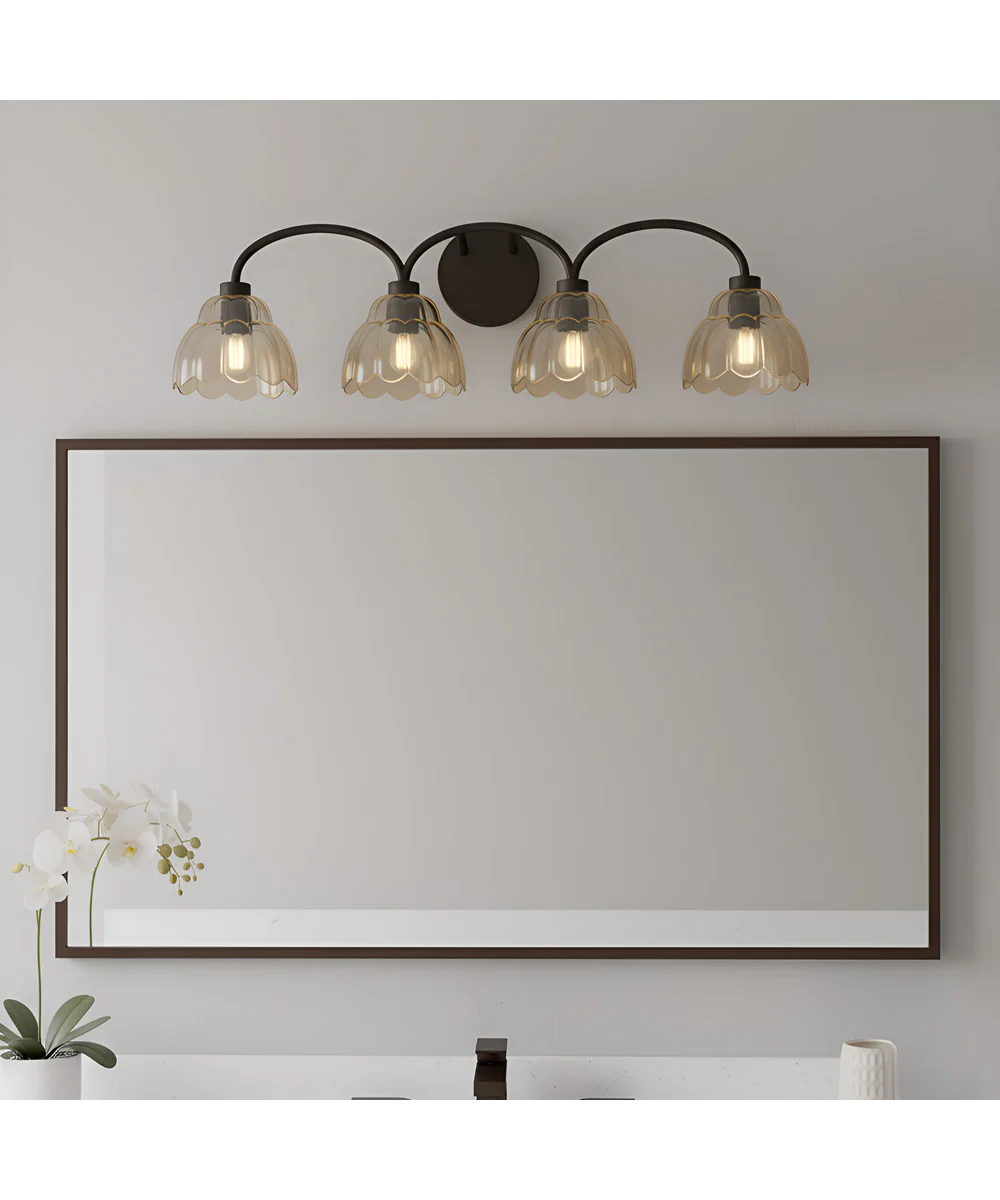 Whitecap 4-light Bath Light Mottled Cocoa - Image 2