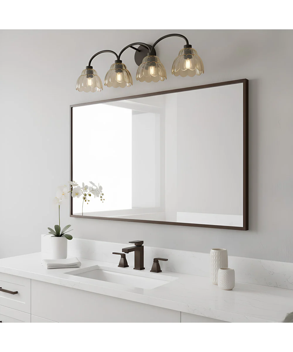 Whitecap 4-light Bath Light Mottled Cocoa - Image 3