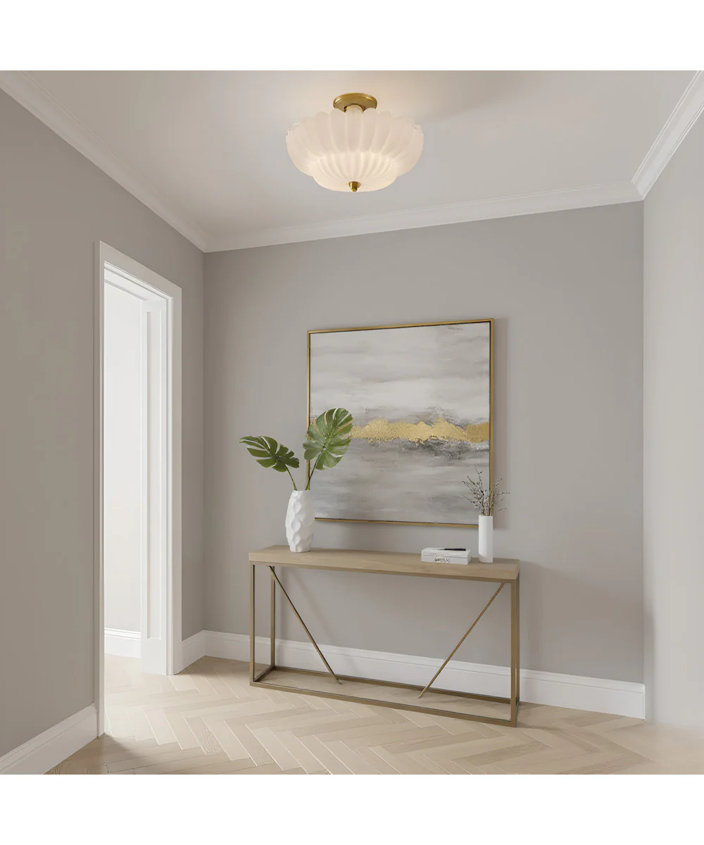 Whitecap 4-light Semi Flush Mount Brushed Gold - Image 3