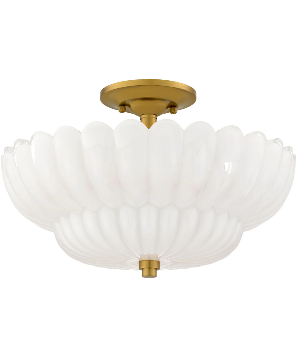 Whitecap 4-light Semi Flush Mount Brushed Gold - Image 5