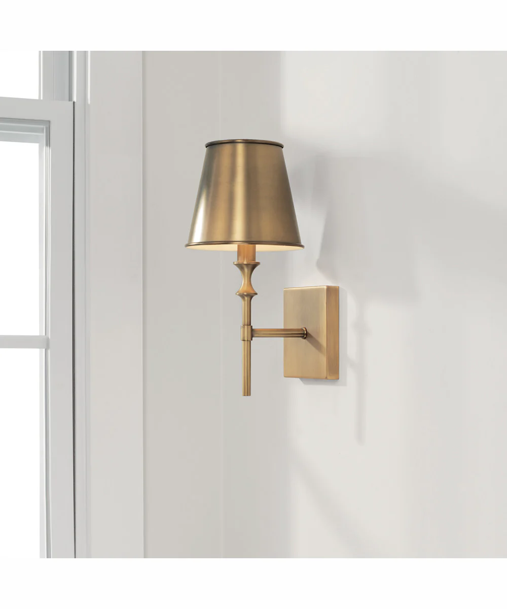 Whitney 1-Light Sconce Aged Brass - Image 7