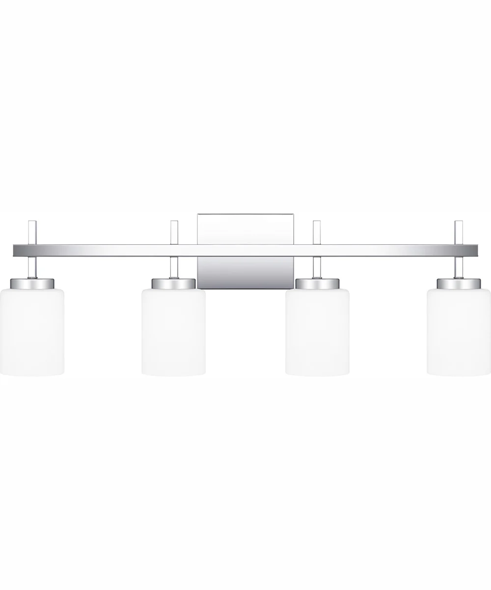 Wilburn Extra Large 4-light Bath Light Polished Chrome