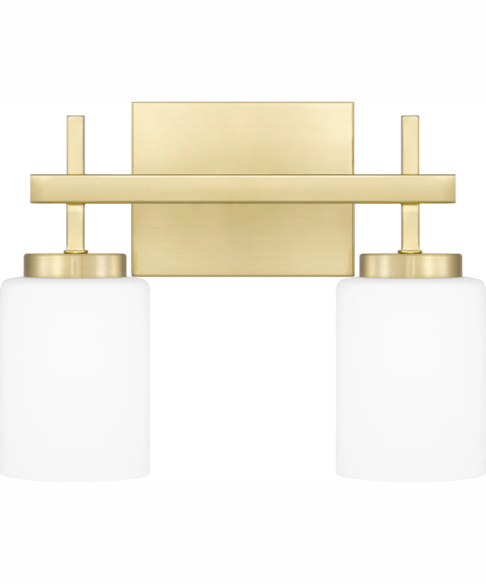 Wilburn Medium 2-light Bath Light Satin Brass