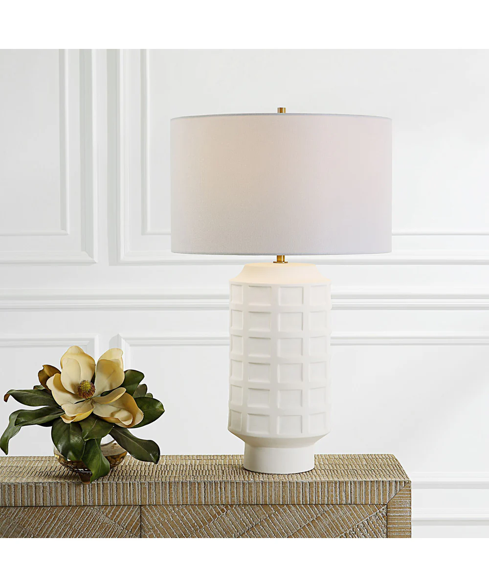 Window Pane White Table Lamp - Image 2