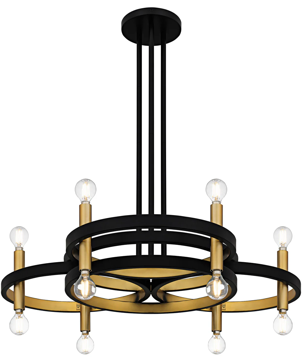 Winsland 12-light Chandelier Matte Black - Image 3