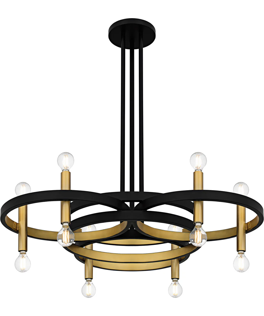 Winsland 12-light Chandelier Matte Black - Image 4