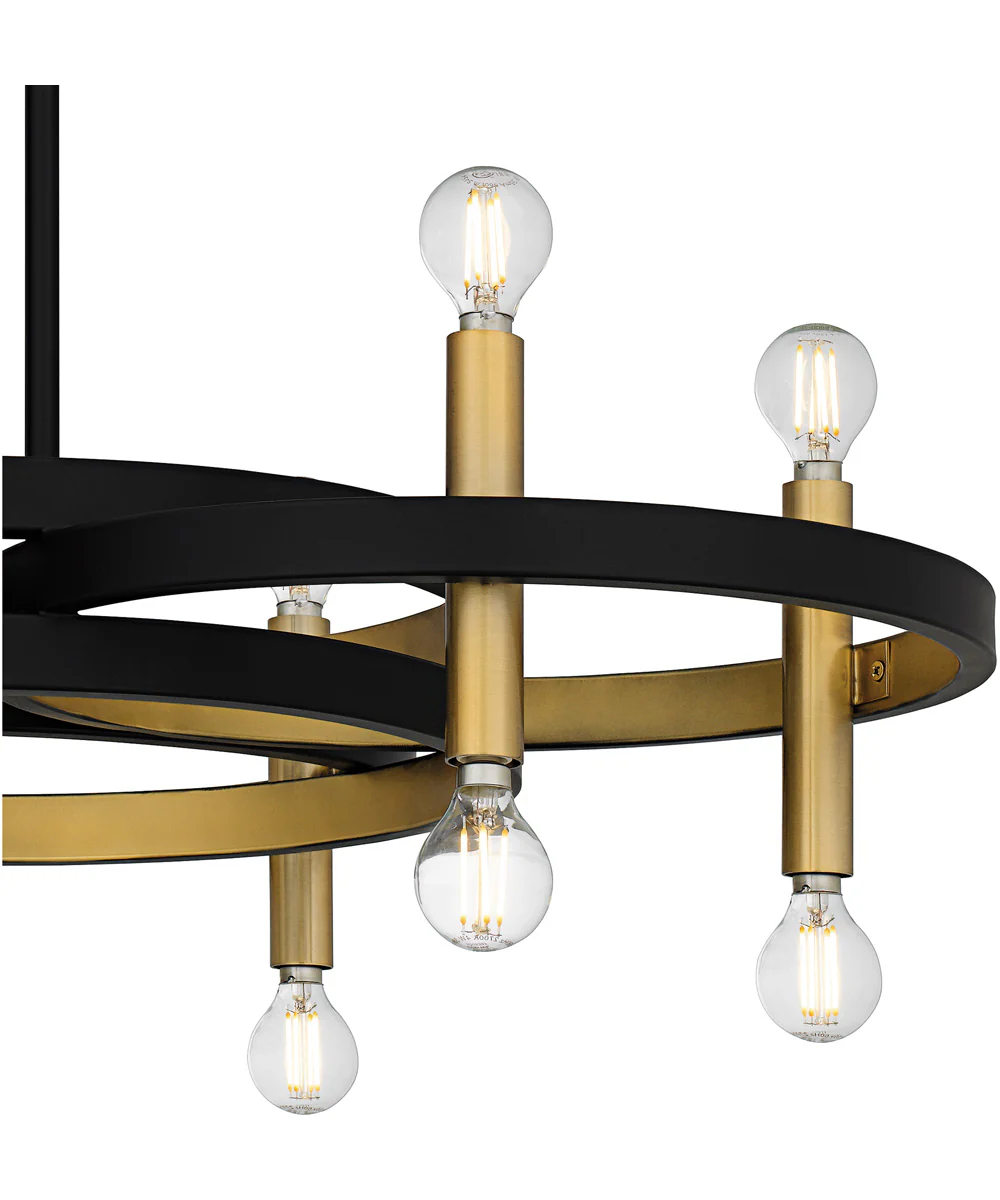 Winsland 12-light Chandelier Matte Black - Image 5