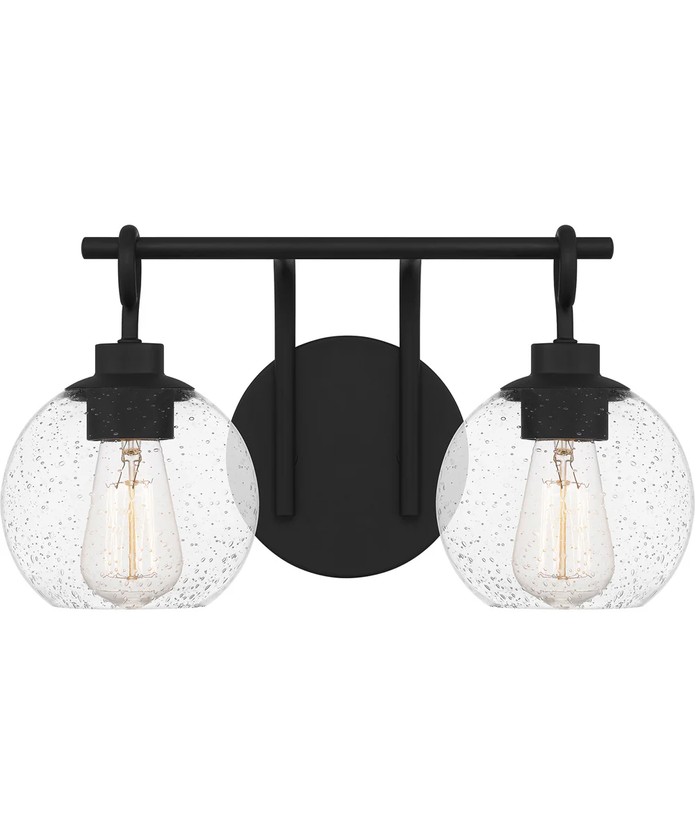 Winston Medium 2-light Bath Light Matte Black - Image 2