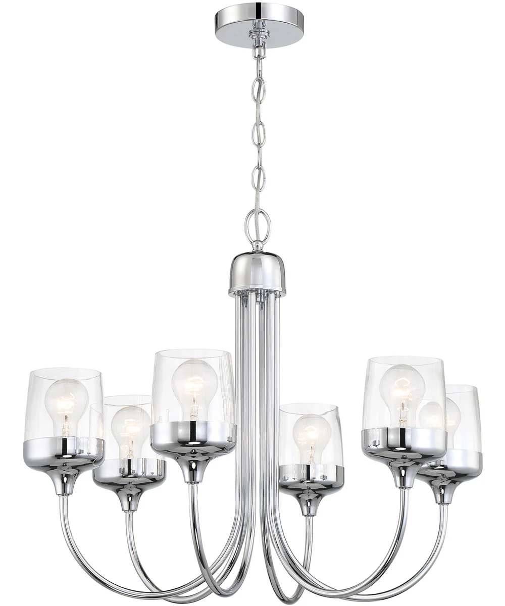 Wrenn 6-Light Lighting Chrome - Image 2