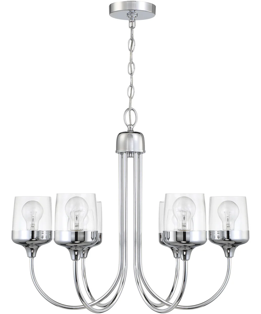 Wrenn 6-Light Lighting Chrome - Image 3