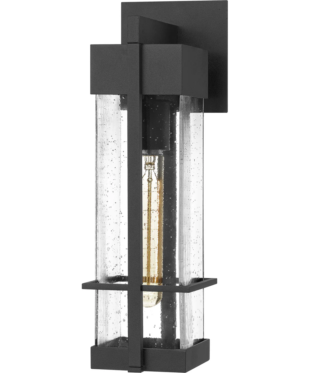 Wynn Medium 1-light Outdoor Wall Light Coastal Armour Aluminum Earth Black