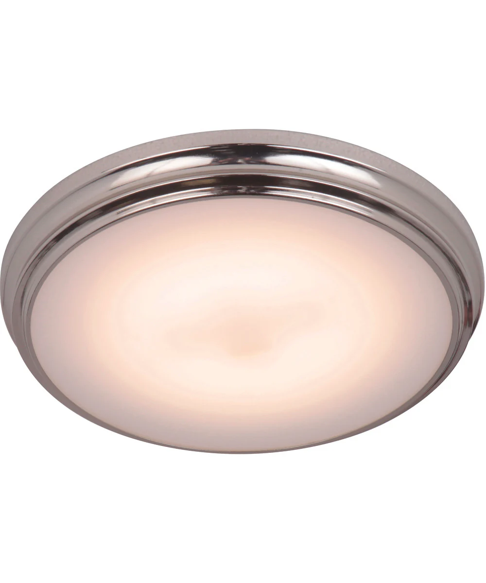 X66 1-Light LED Flushmount Brushed Polished Nickel - Image 2
