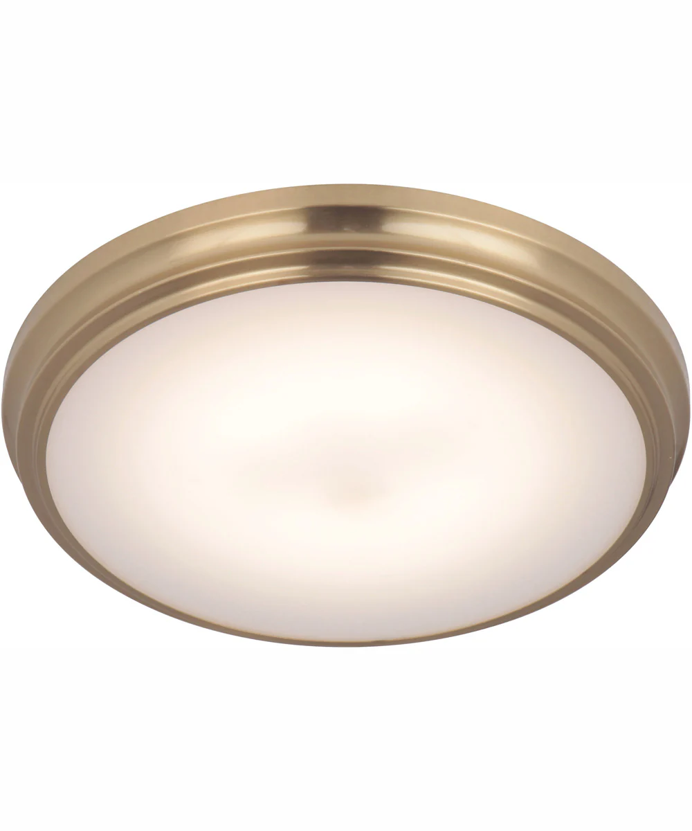 X66 1-Light LED Flushmount Satin Brass - Image 2