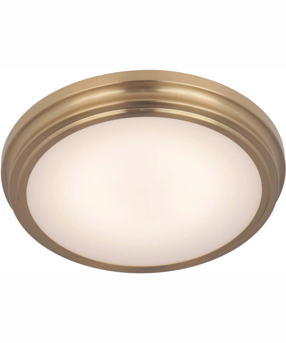 X66 1-Light LED Flushmount Satin Brass - Image 2