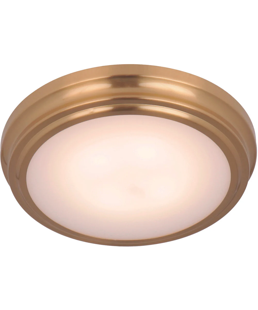 X66 1-Light LED Flushmount Satin Brass - Image 2