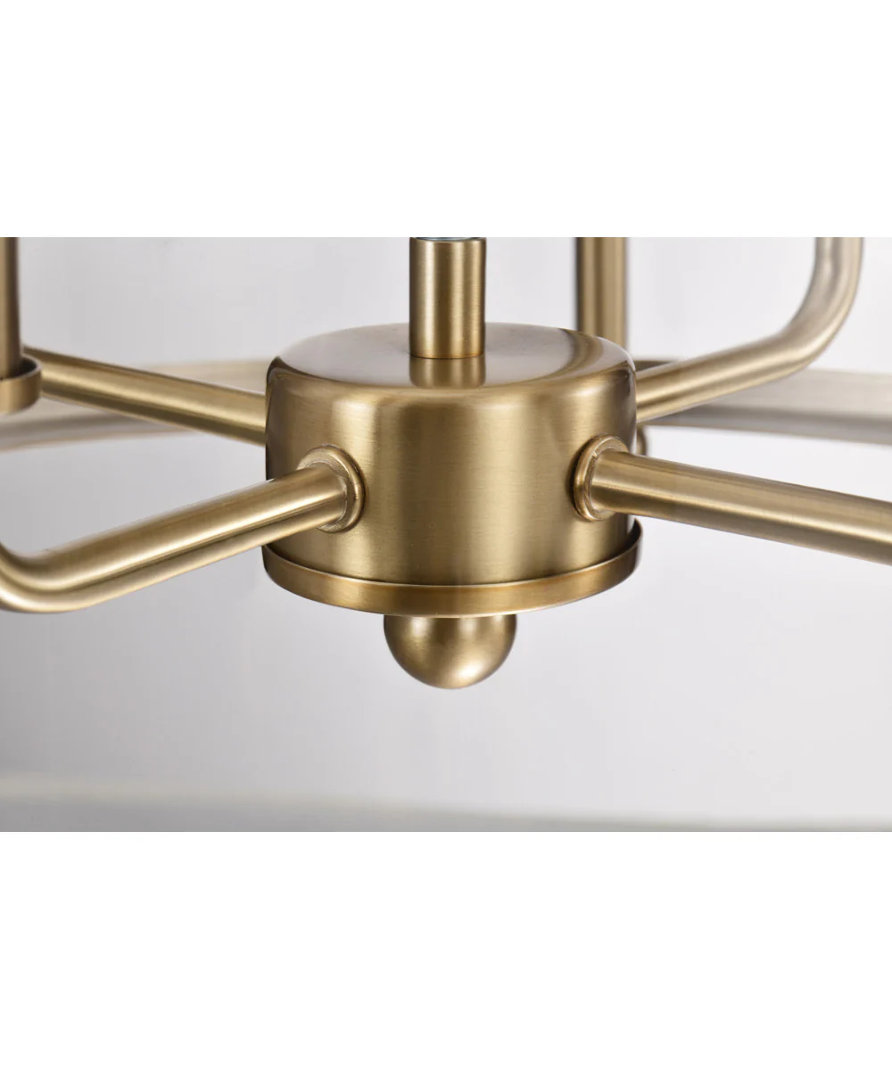 Yorktown 4-Light Pendant Burnished Brass - Image 10