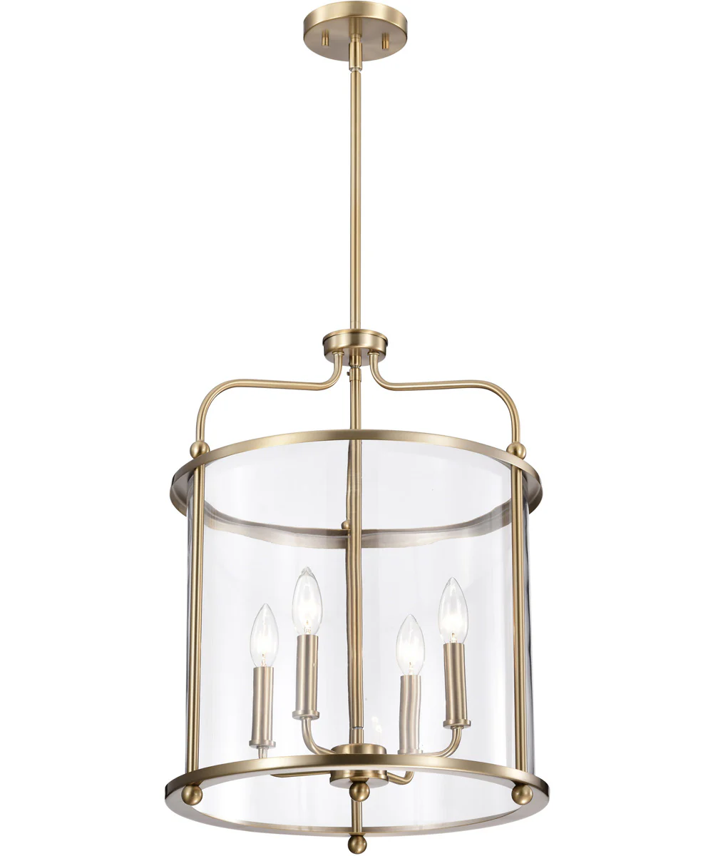 Yorktown 4-Light Pendant Burnished Brass - Image 4