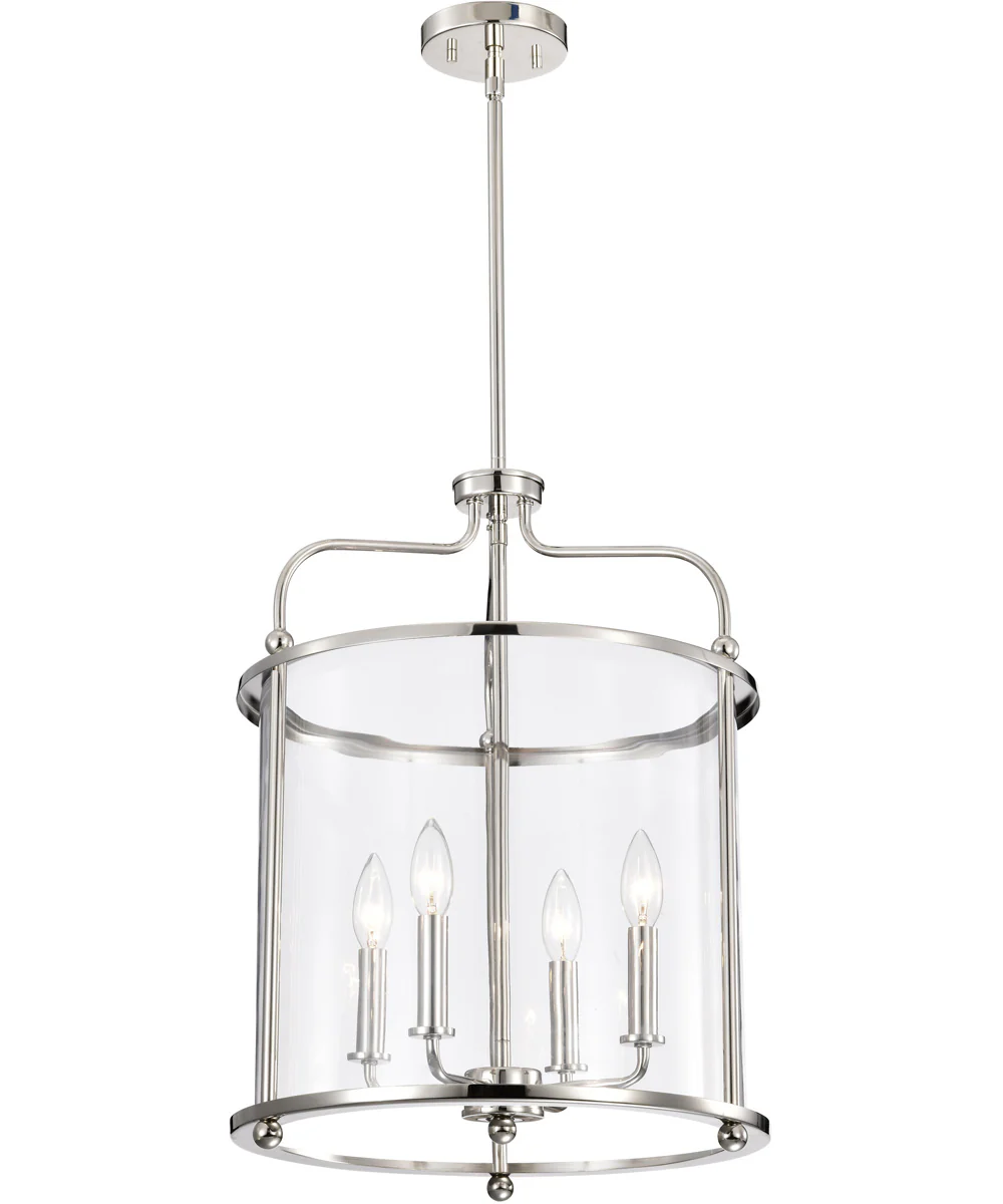 Yorktown 4-Light Pendant Polished Nickel - Image 2