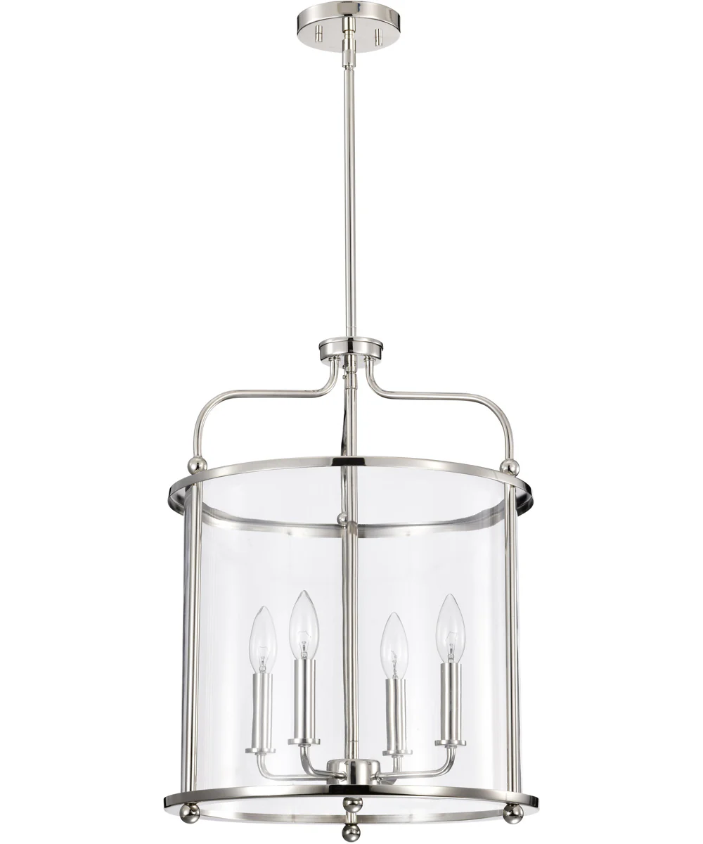 Yorktown 4-Light Pendant Polished Nickel - Image 3