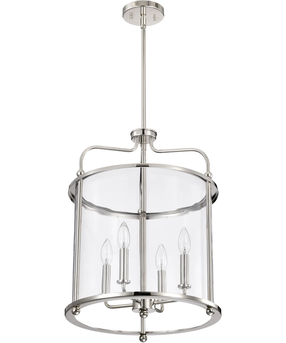 Yorktown 4-Light Pendant Polished Nickel - Image 5