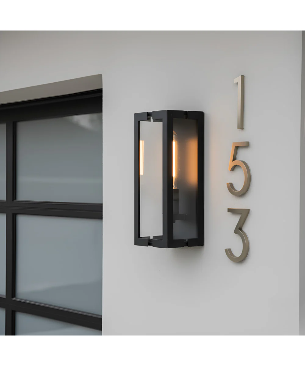 Young 1-light Outdoor Wall Light Matte Black - Image 2