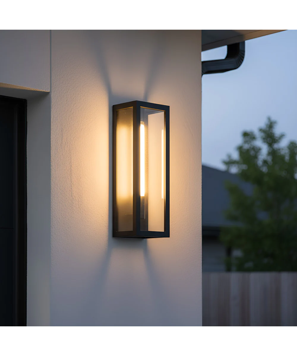 Young 1-light Outdoor Wall Light Matte Black - Image 2