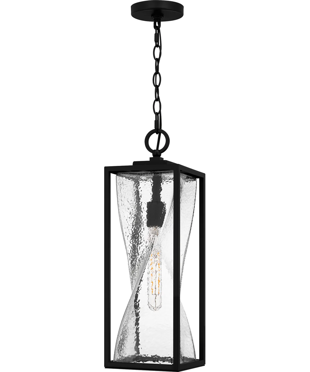 Zarah Large 1-light Outdoor Pendant Light Matte Black - Image 2