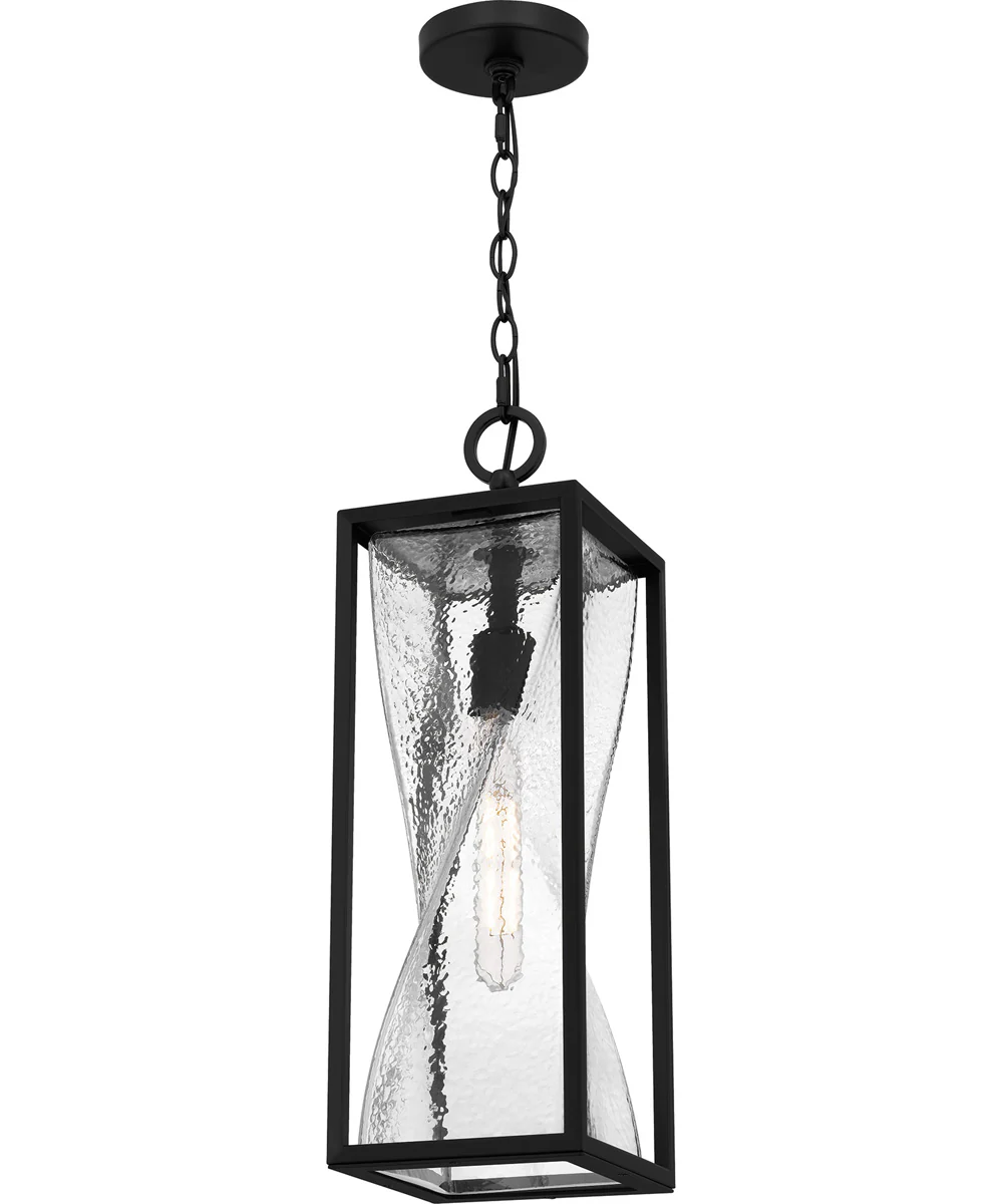 Zarah Large 1-light Outdoor Pendant Light Matte Black - Image 4