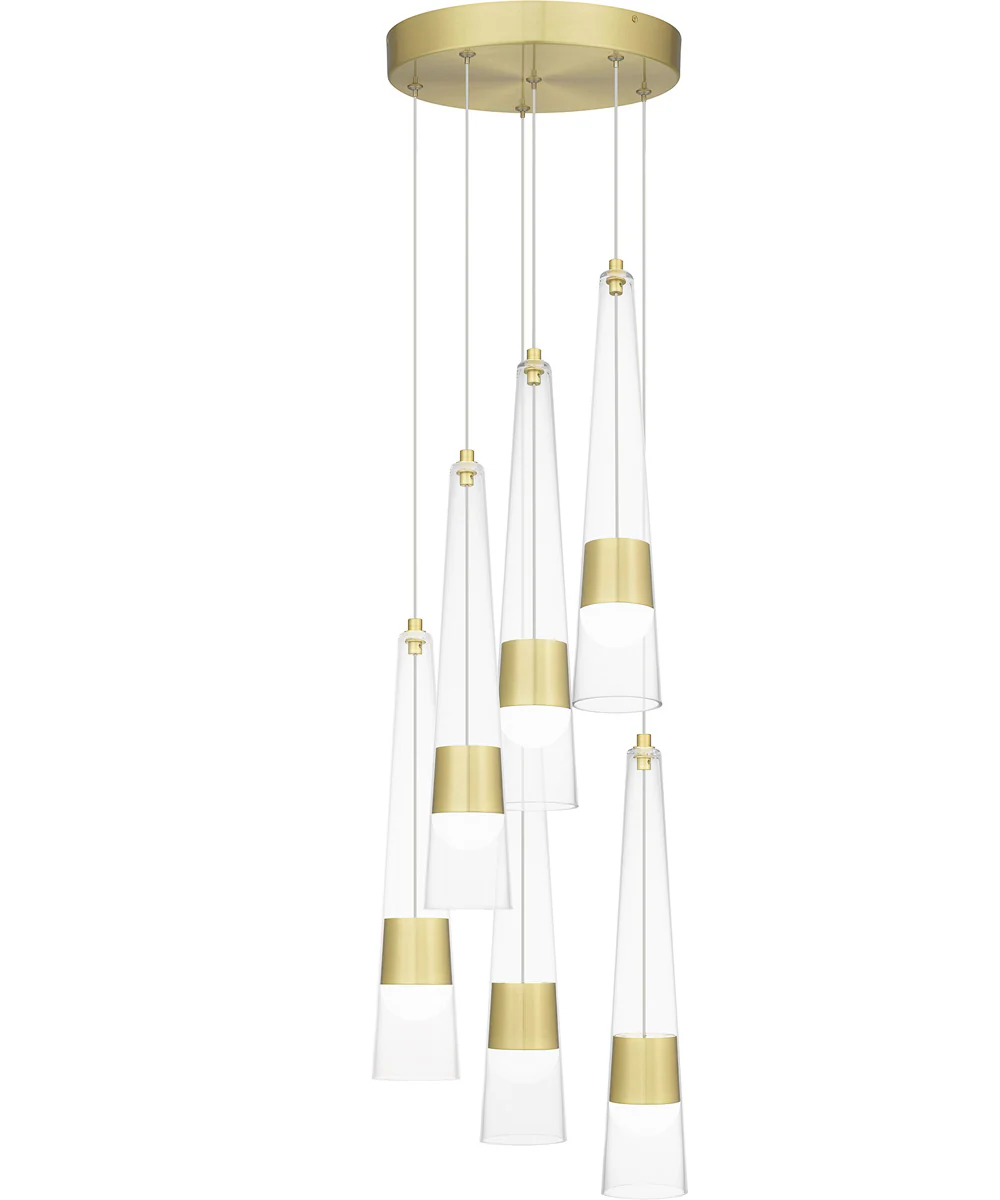 Zia Pendant Satin Gold